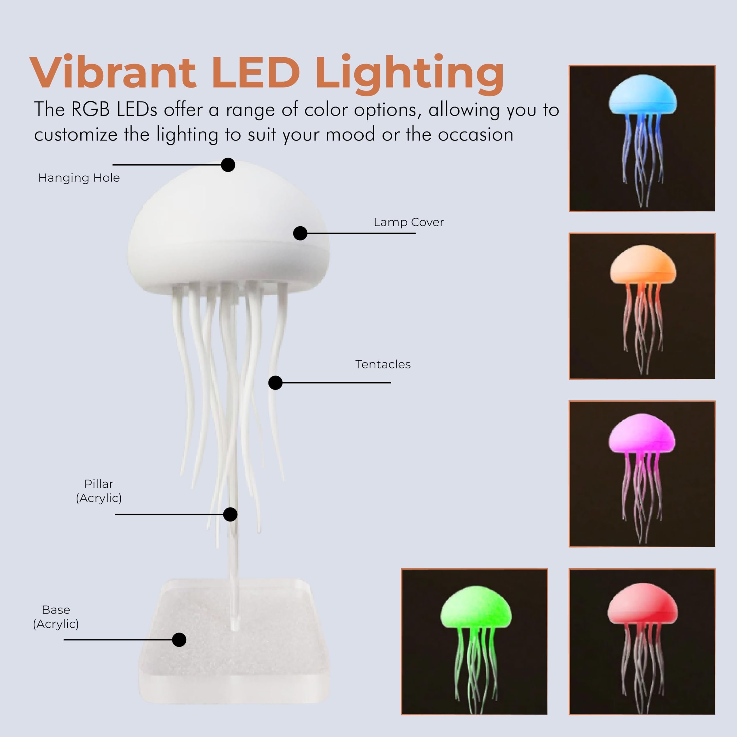 Voice Controlled Jellyfish Lamp