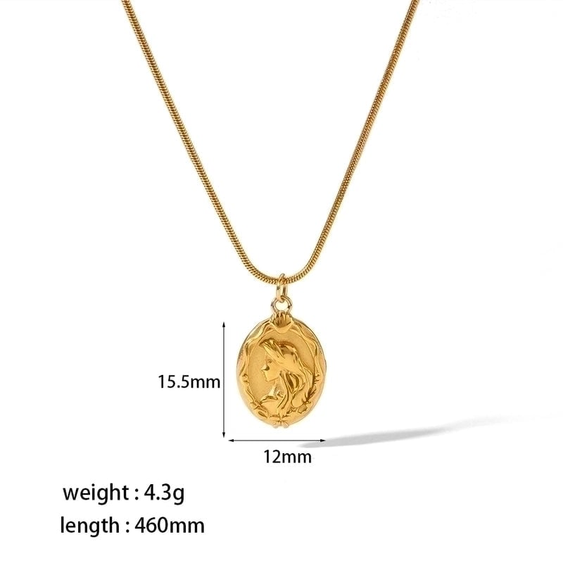 304 Stainless Steel Retro Polishing Plating Round Heart Shape Rose