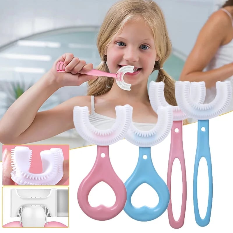 (🔥🔥🔥 Last Day Promotion 50% OFF) U-shaped children's toothbrushBuy More Save More!&Buy 3 Free Shipping)