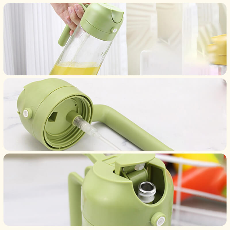 Spraying/ Pouring Integrated Oil Dispenser Bottle