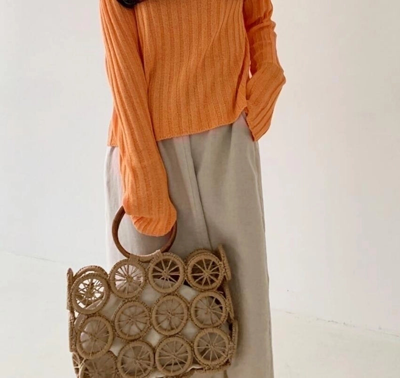 Women's Medium All Seasons Straw Vacation Handbag