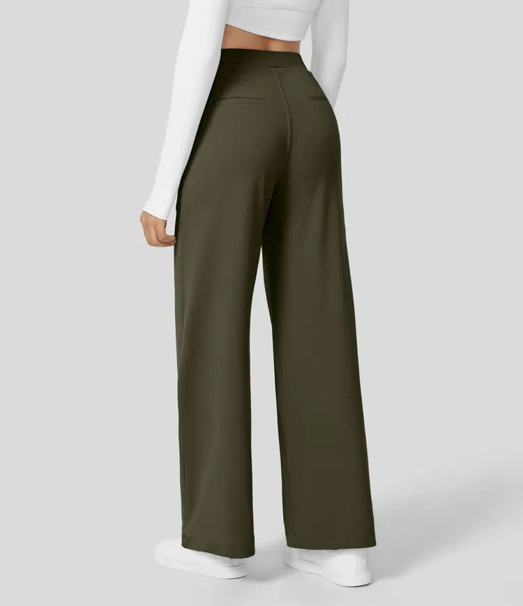 Quinn | High Waist Trousers with Side Pockets