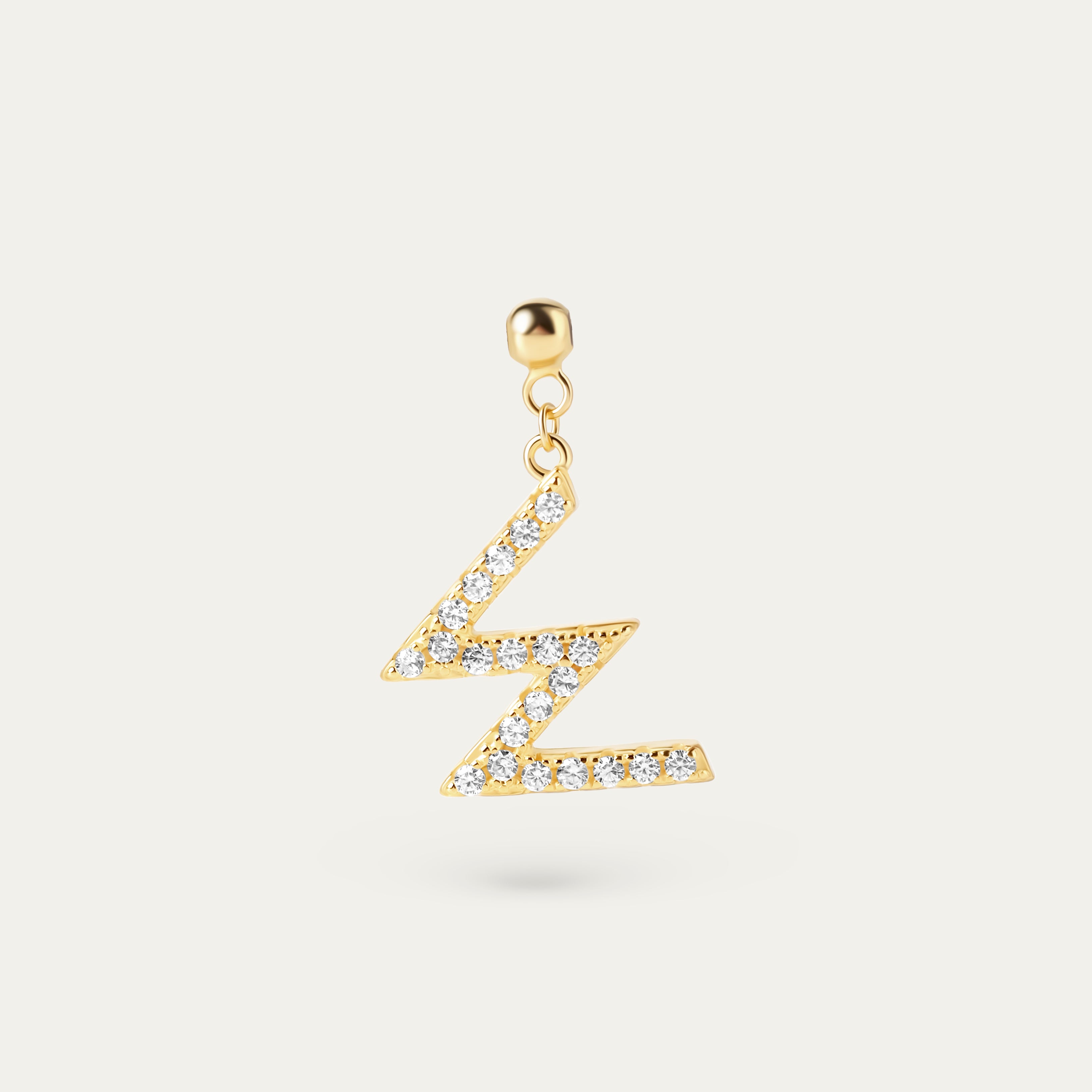 Onoma W CZ Charm (18K Gold Vermeil)