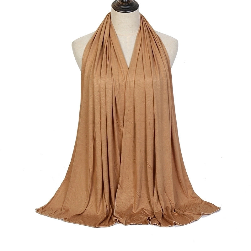Women's Minimalist Solid Color Monel Scarf