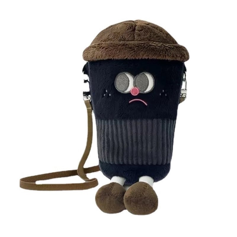 Women's Small Cotton Color Block Streetwear Cylindrical Zipper Shoulder Bag