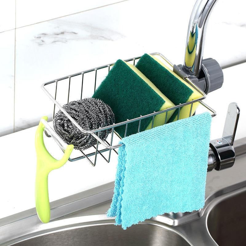 Stainless Steel Finish Sponge Holder