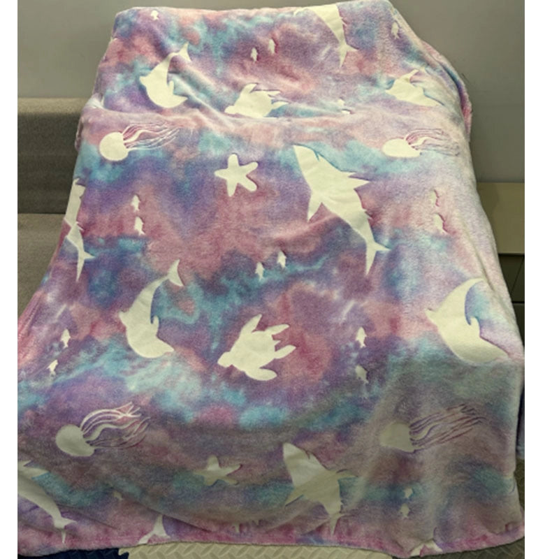 Vacation Solid Color Polyester Velvet Blanket