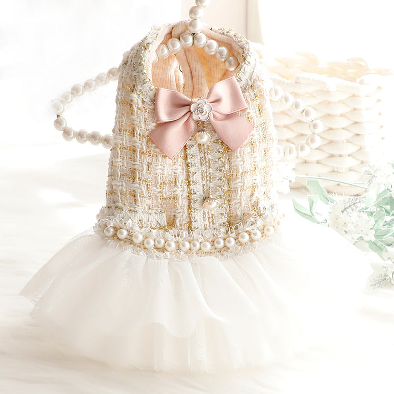 Princess Bowknot Dog Cat Lace Dress