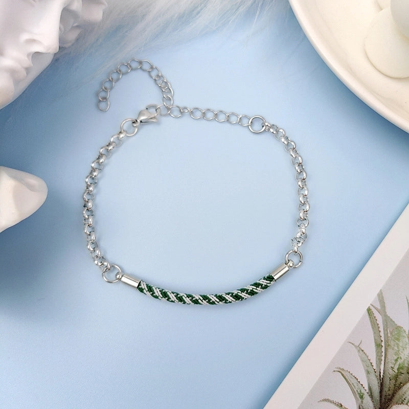 Minimalist Geometric Titanium Steel No Inlaid Stainless Steel Bracelets In Bulk