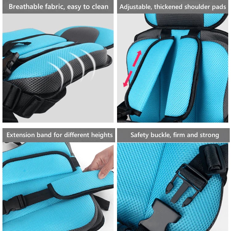 🔥Auto Child Safety Seat Simple Car Portable Seat Belt