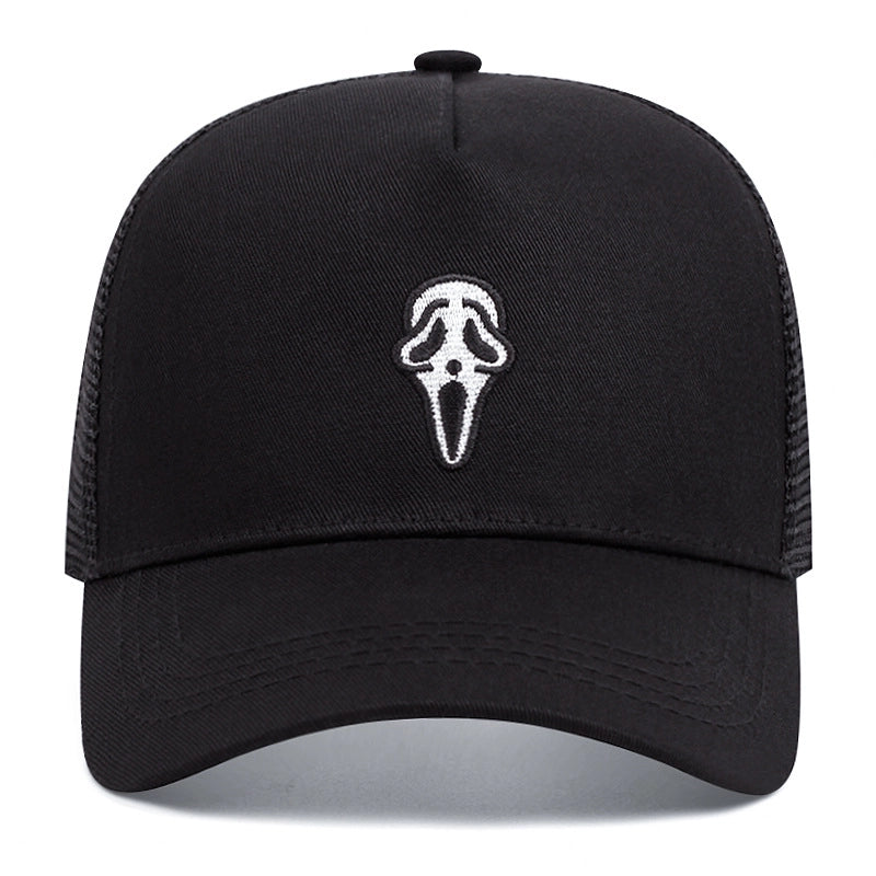 Unisex Classic Style Color Block Printing Curved Eaves Baseball Cap