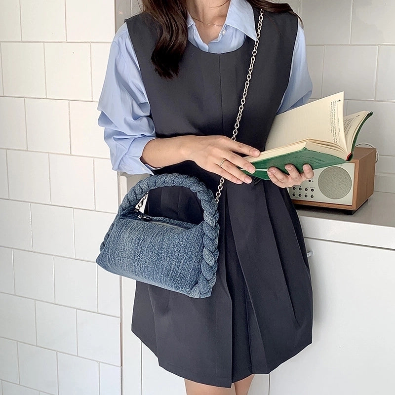 Women's Medium All Seasons Denim Classic Style Handbag