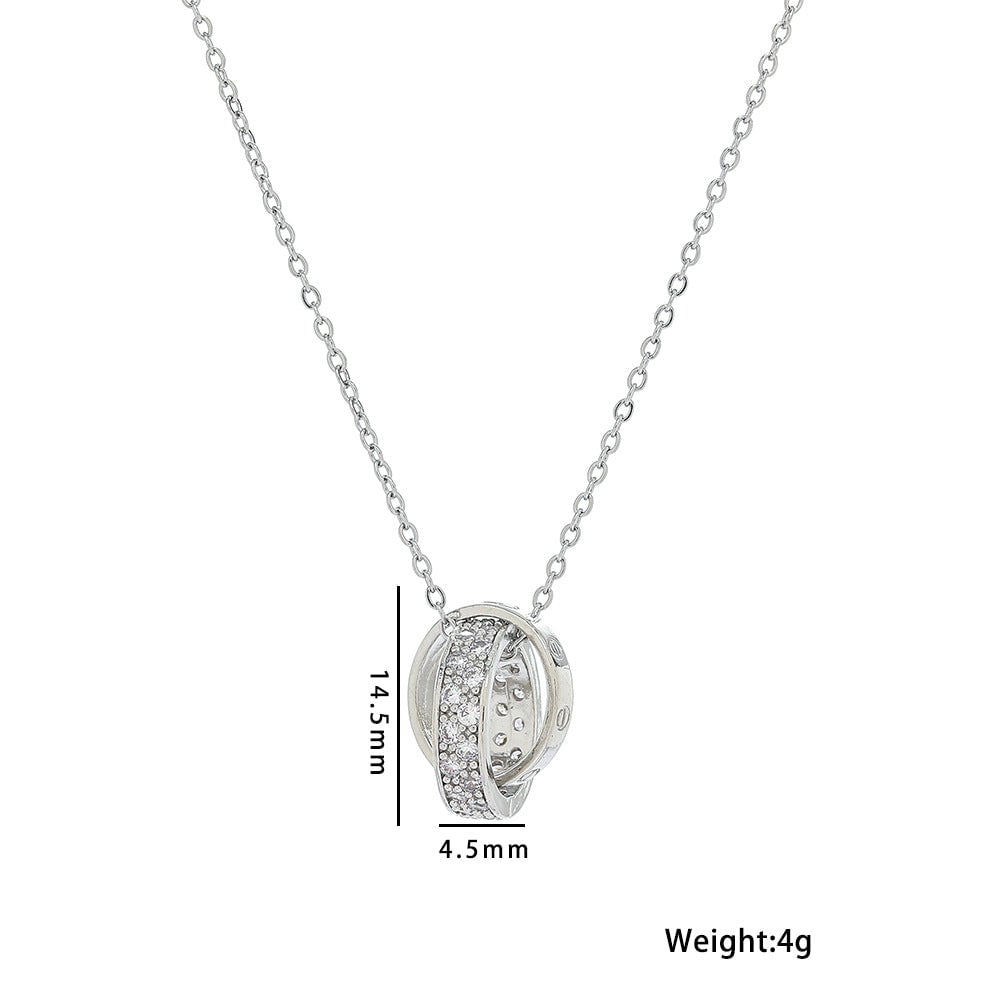 Geometric Titanium Steel 18K Gold Plated Necklaces