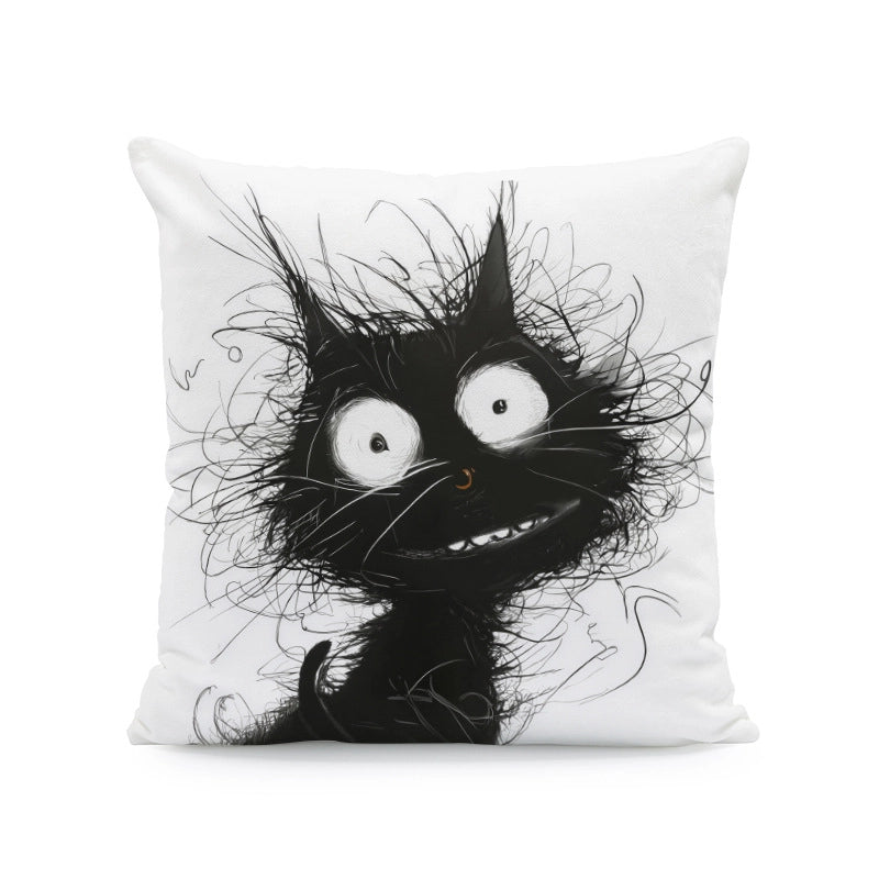 Cute Cat Super Soft Pillow Cases Couch & Sofa Decor