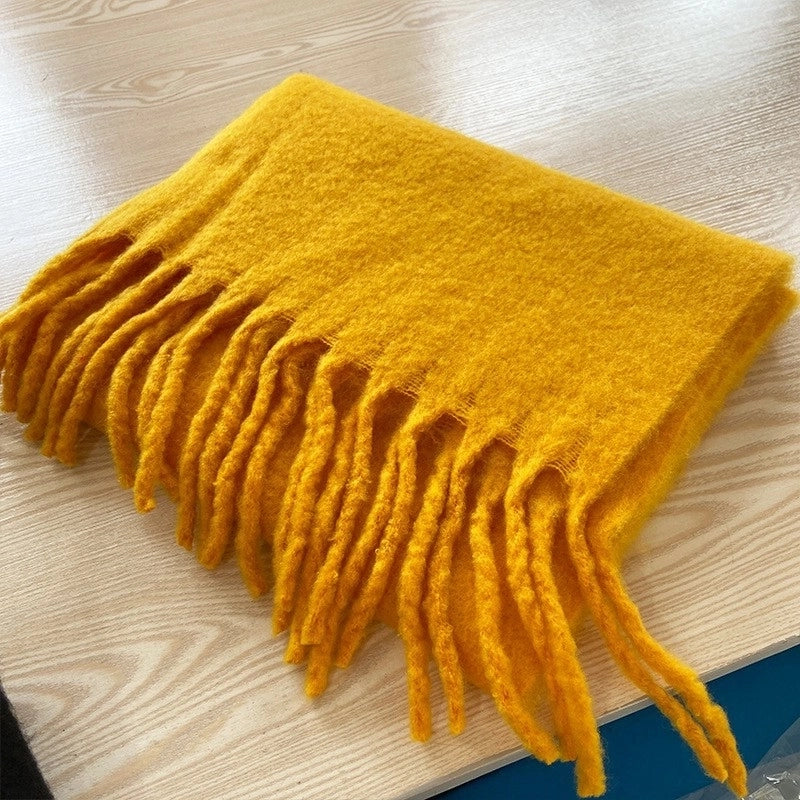 Women's Fashion Solid Color Polyester Winter Scarves