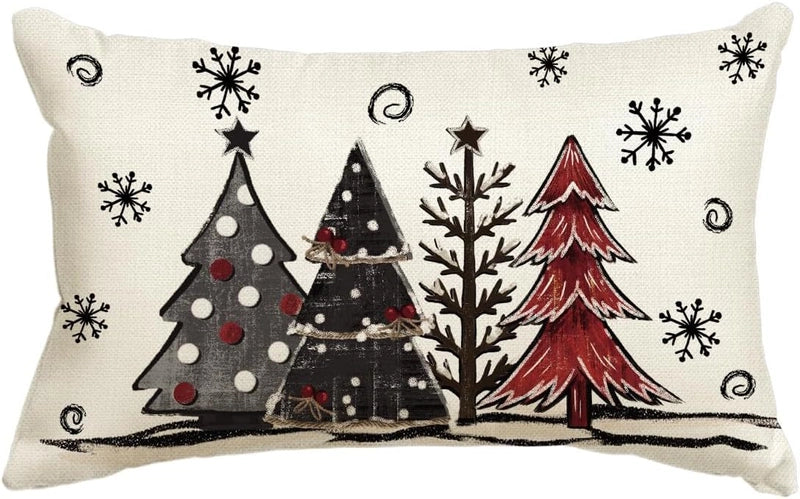 Christmas Vacation Letter Linen Pillow Cases Couch & Sofa Decor