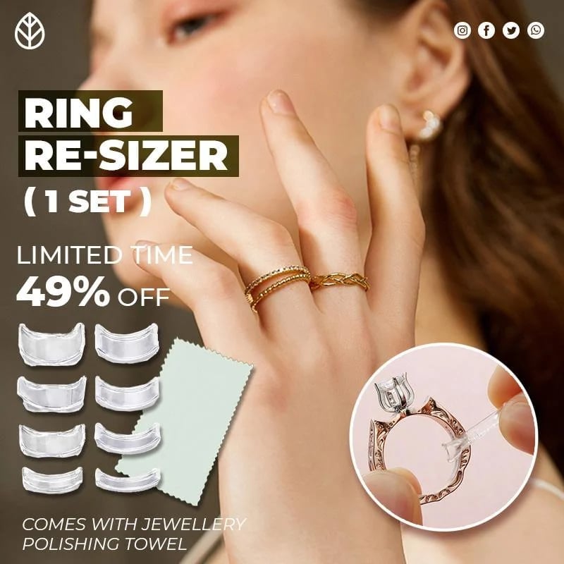 🎉BUY MORE SAVE MORE🎁8Pcs Silicone Invisible Ring Size Adjuster