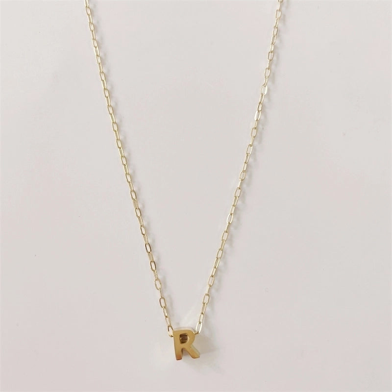 Casual Classic Style Streetwear Letter 304 Stainless Steel Plating Pendant Necklace