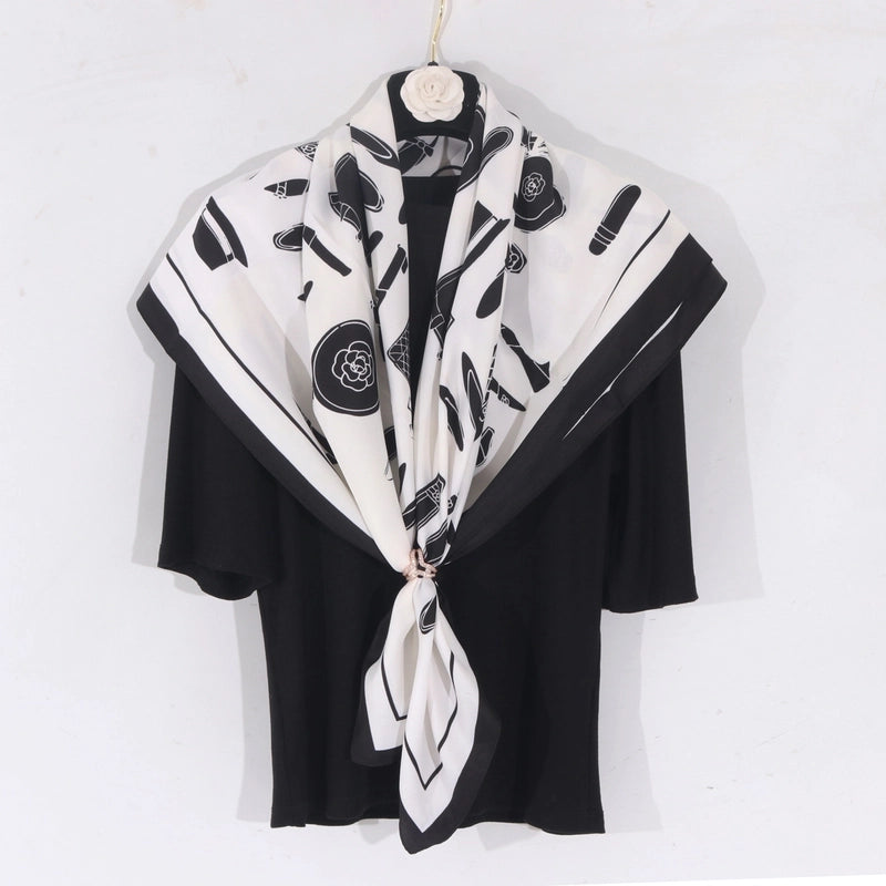 Women's Casual Minimalist Bag Shoe Polyester Silk Scarf