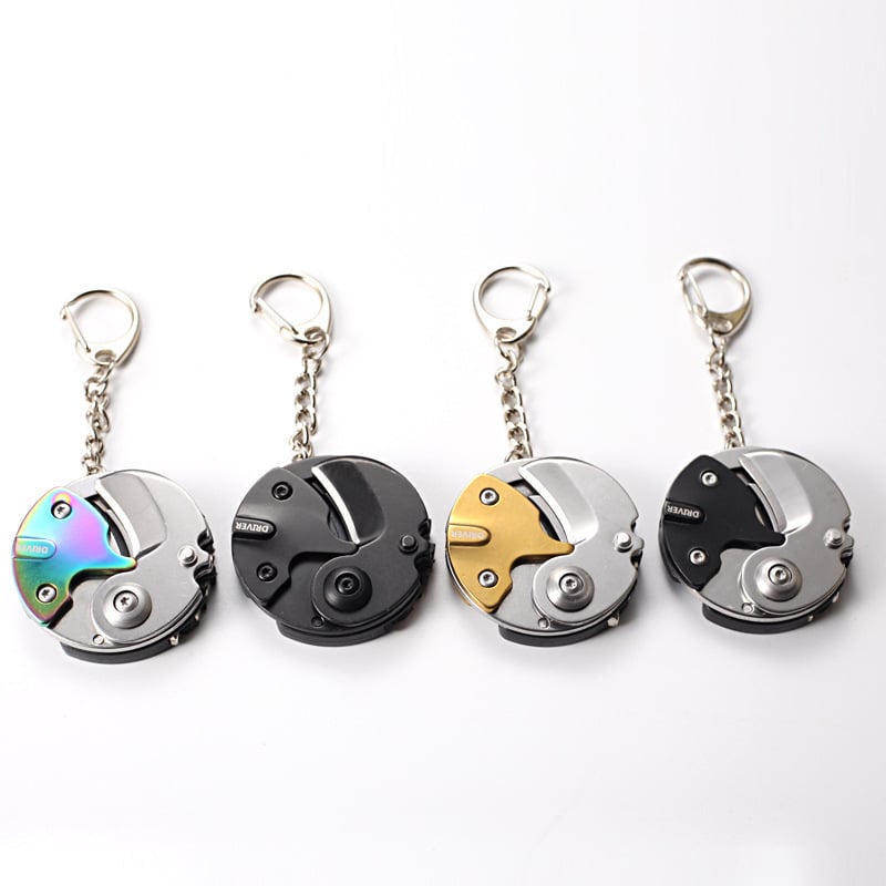 7 in 1 Multifunctional Coin Keychain Screwdriver