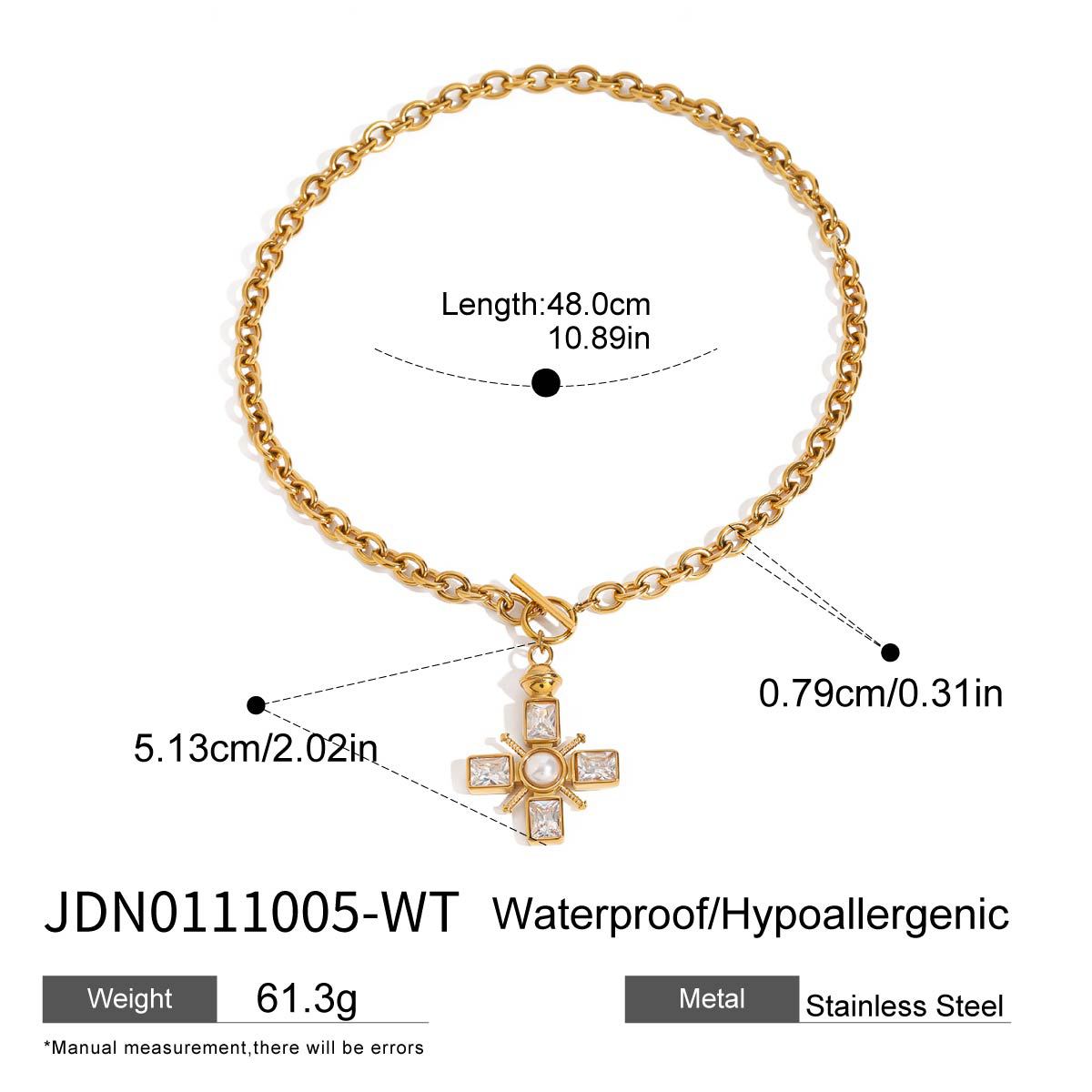 Jie Ding Cross Titanium Steel Necklace Jewelry Pendant Stainless Steel