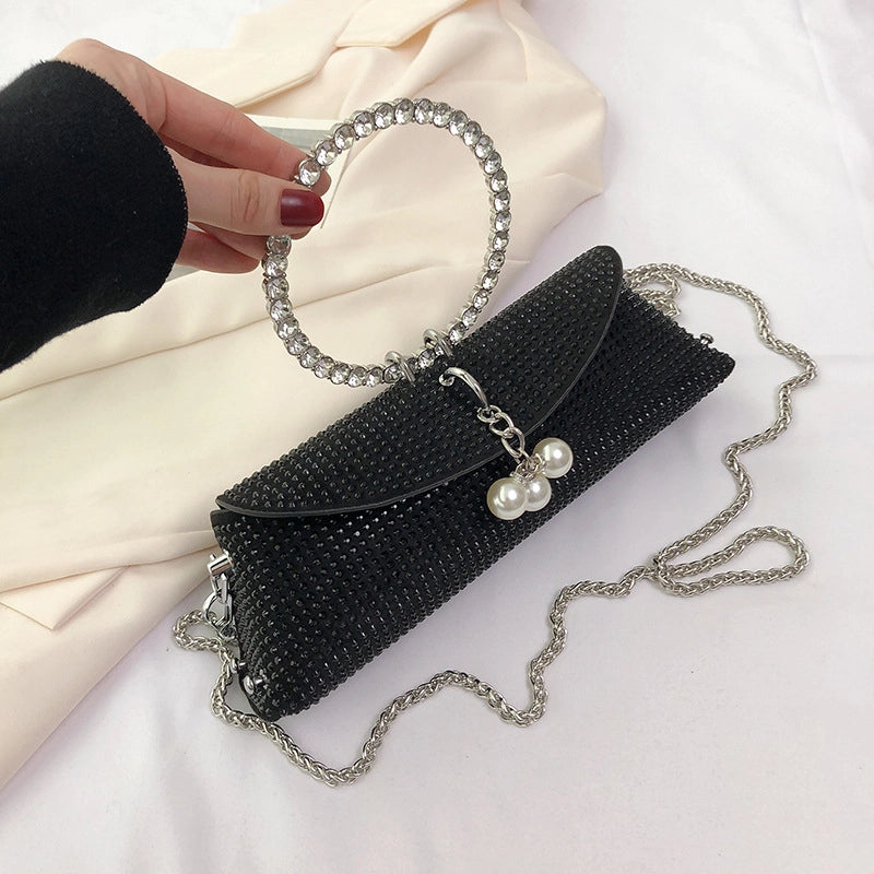 Grey Green Rose Red Pu Leather Solid Color Cylindrical Evening Bags