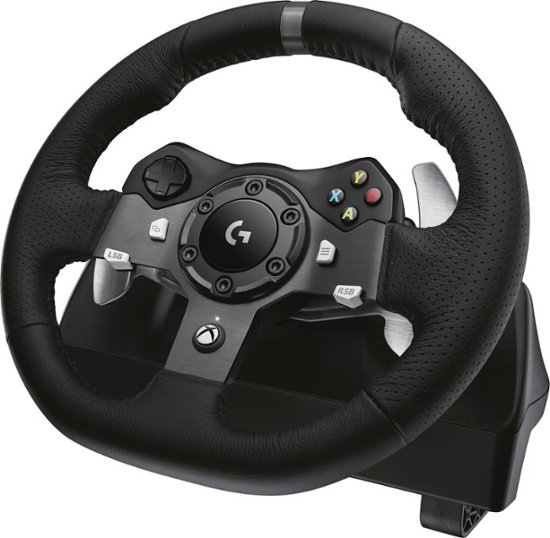 Logitech - Volante de carreras y pedales G920 Driving Force para Xbox Series X|S, Xbox One, PC - Negro