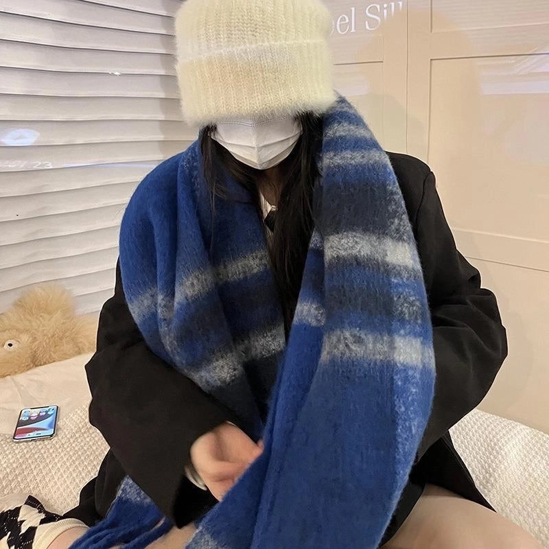 Unisex Sweet Solid Color Imitation Cashmere