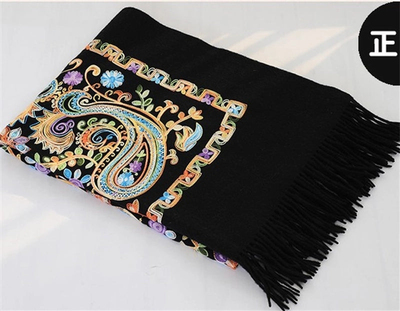 Women's Elegant Printing Imitation Cashmere Shawl