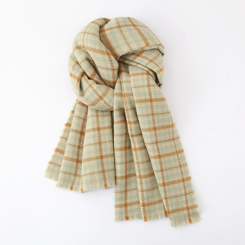 Women's Elegant Business Basic Color Block Acrylic Scarf