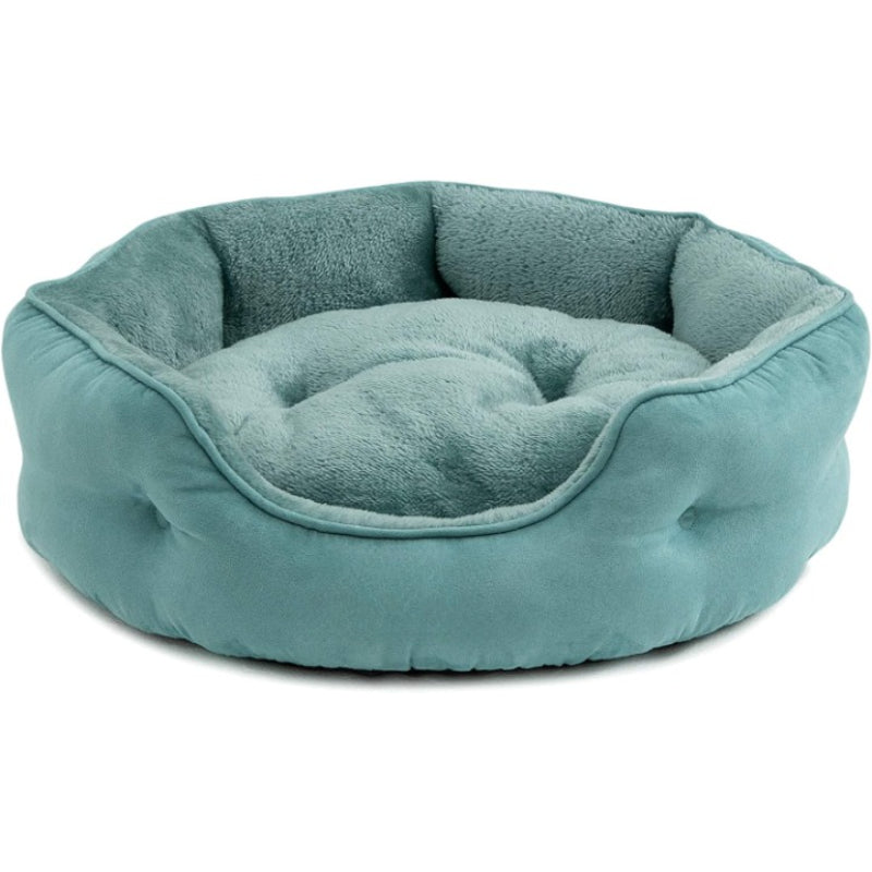 Round Pet Bed For Puppy And Kitten With Slip-Resistant