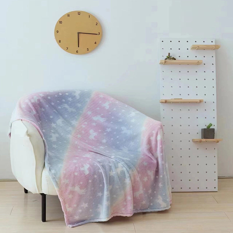 Cute Dinosaur Star  Fabric Blanket Bedding