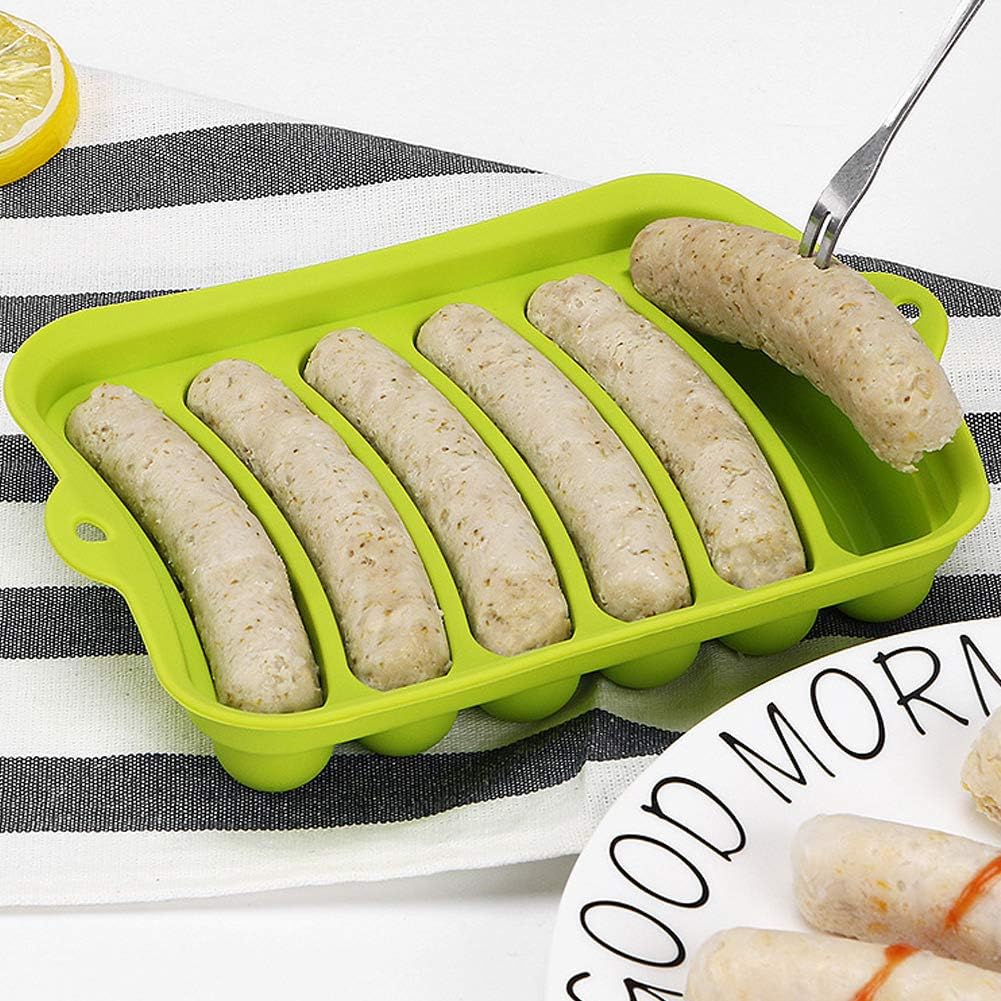 Sausage Mold Silicone Sausage Making Mold Microwave Oven Hot Dog Mold Kitchen Baking Accessory