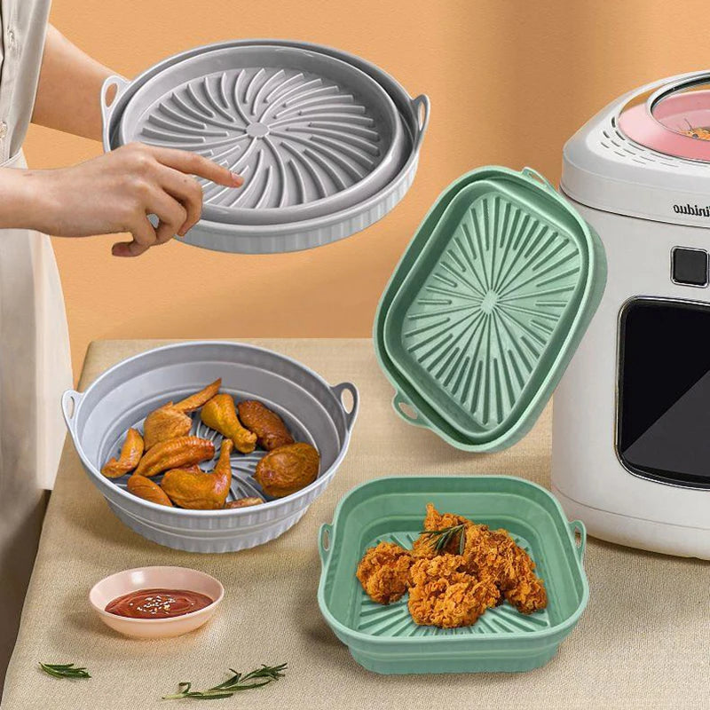 Air fryer silicone tray