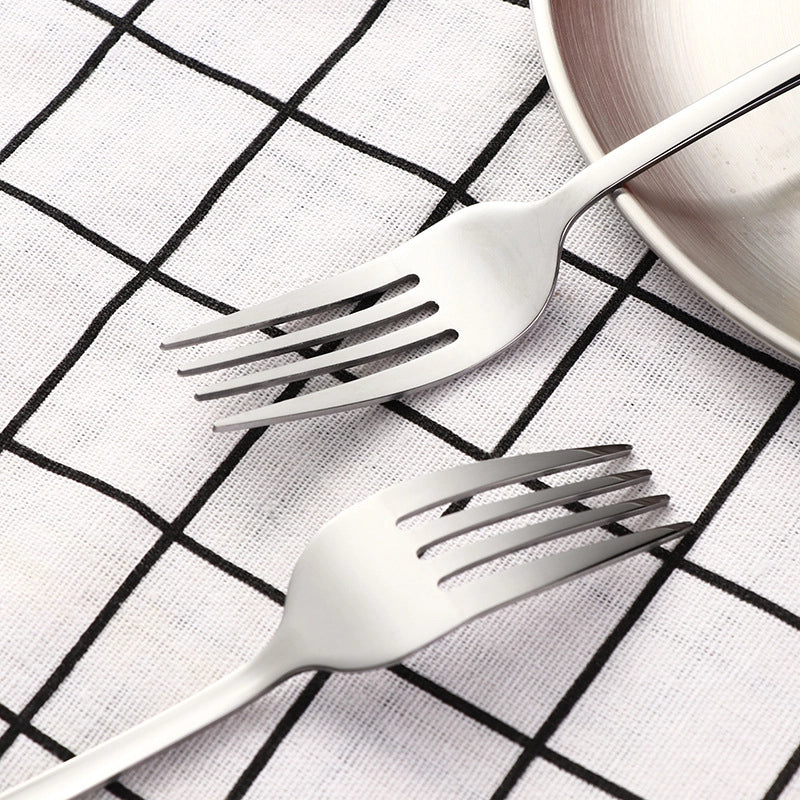 Outdoor Travel Stainless Steel Tableware Camping Picnic Barbecue Plate Clip Steak Knife. Fork And Spoon Suit Portable Storage Bag