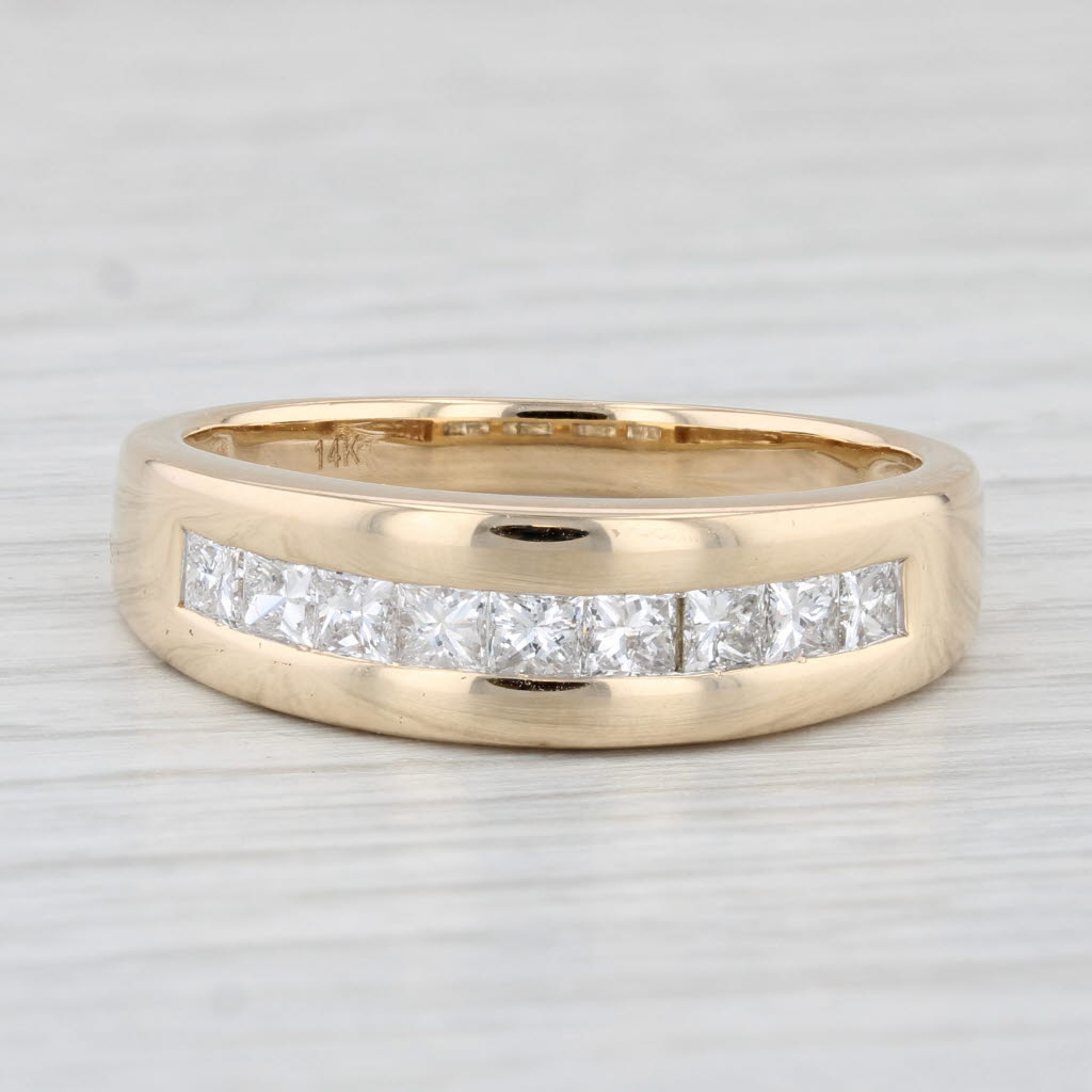 1.25ctw Diamond Men's Wedding Band 14k Yellow Gold Size 13 Ring