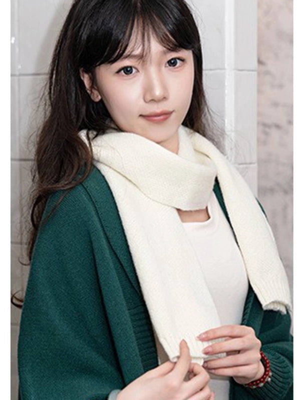 Unisex Cute Sweet Streetwear Solid Color Polyester Scarf