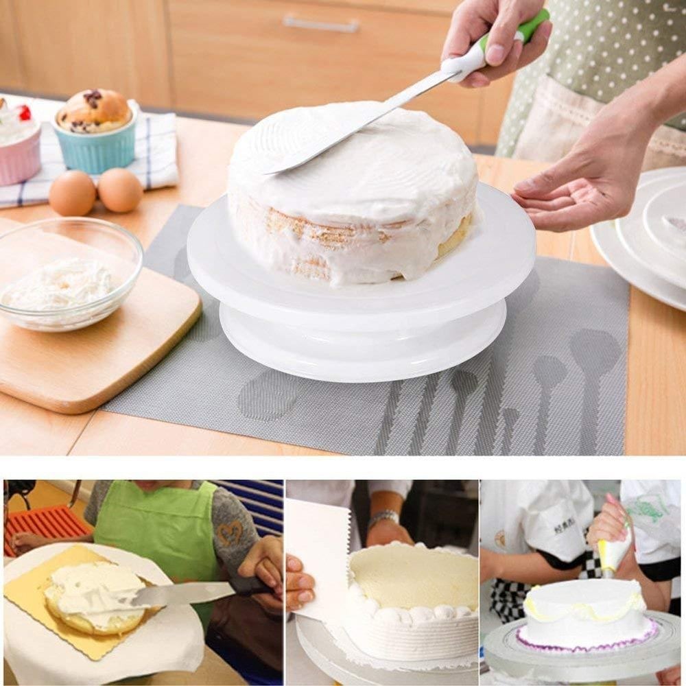 360° Cake Decorating Turntable. Pro-Bake Rotating Cake Stand