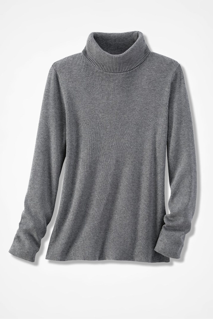 Ribbed Turtleneck Sweater