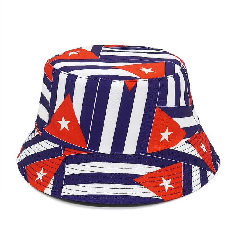 Unisex Basic Geometric Big Eaves Bucket Hat