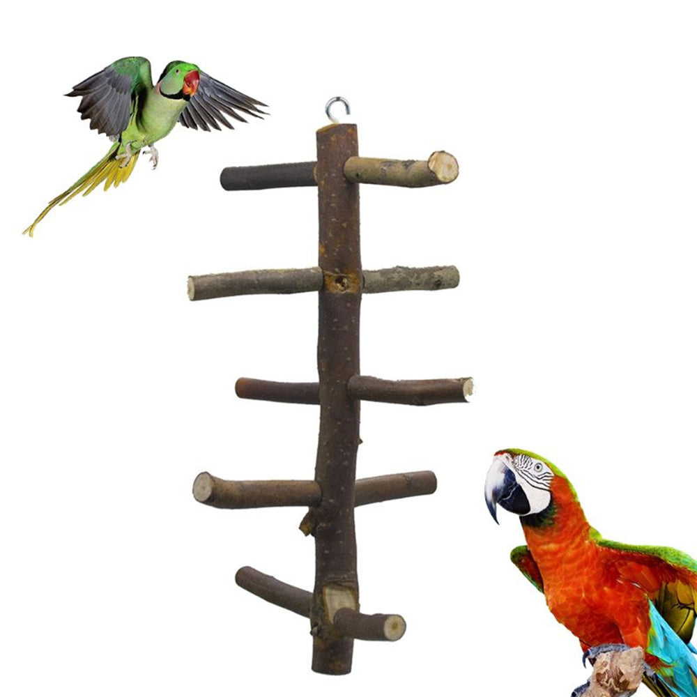 Wooden Bird Perch Parrot Toys