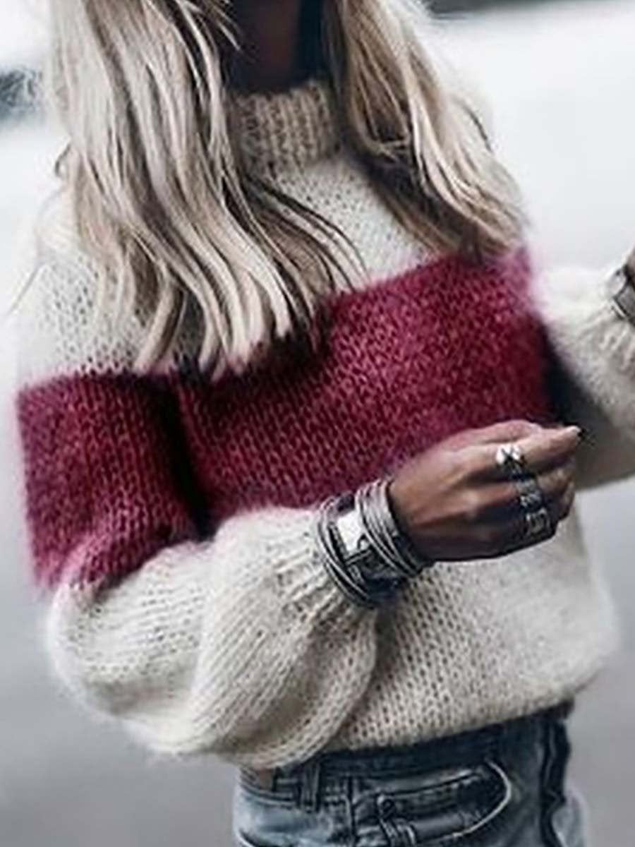 Round Neck Knitted Sweater