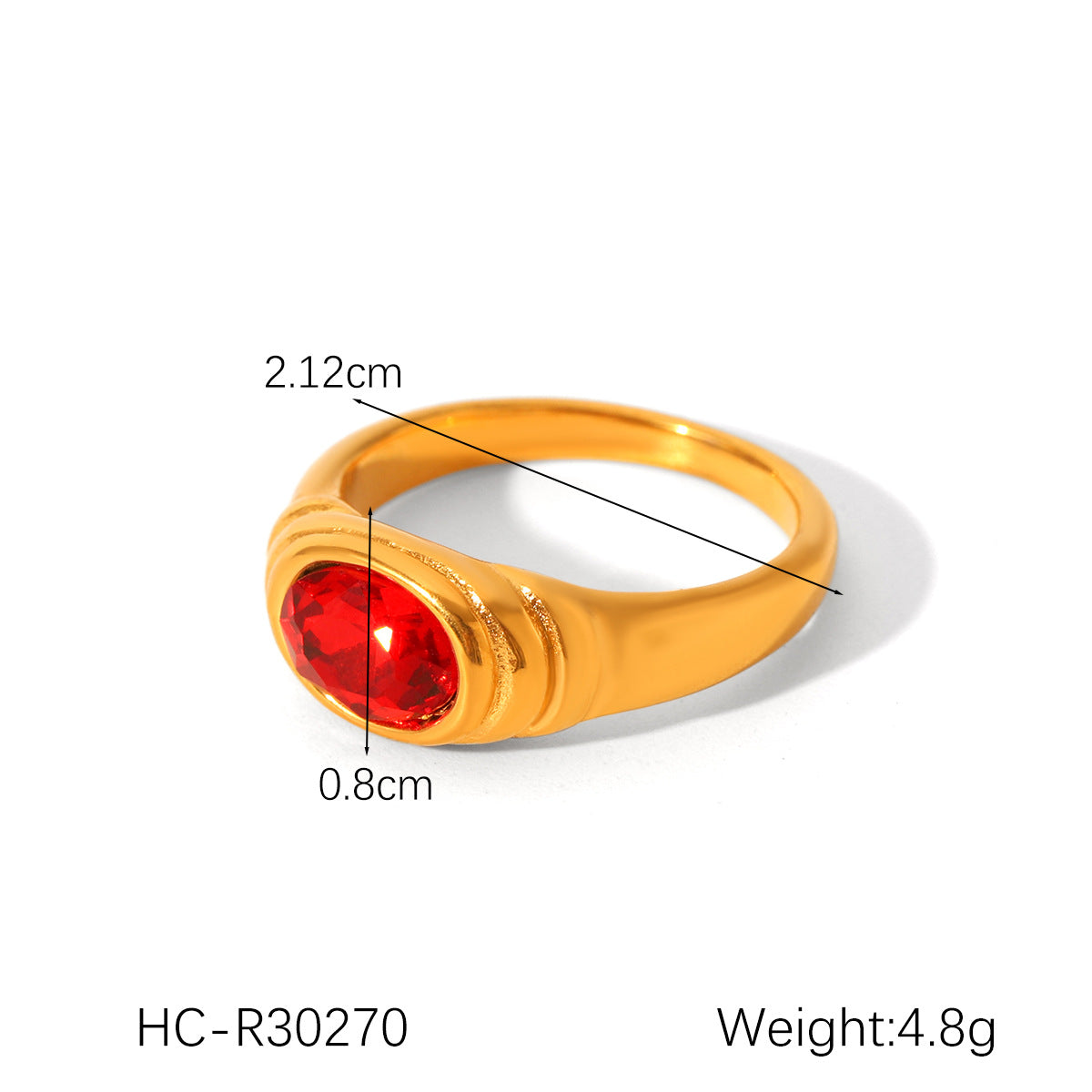 Stainless Steel Diamond Ring Titanium Steel Eight-Pointed Star Ring Female Versatile Hand Jewelry