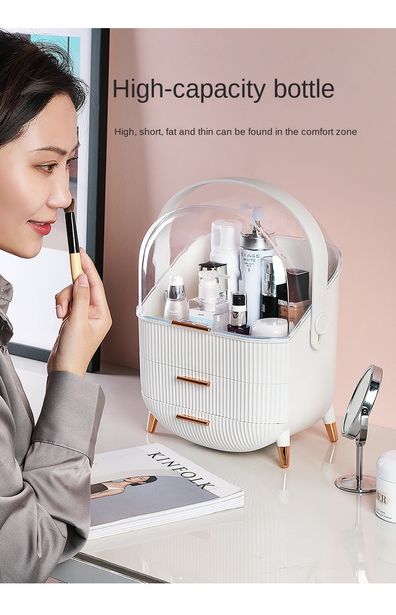 Luxury big capacity cosmetic storage box