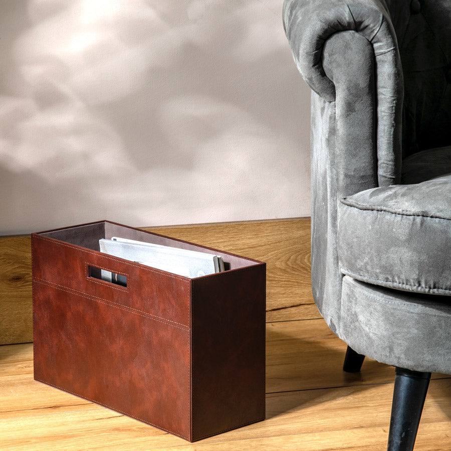 Savoy Magazine Holder - Brown