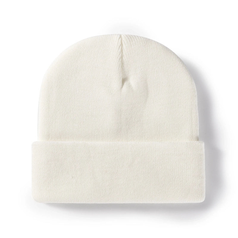 Unisex Minimalist Solid Color Eaveless Wool Cap