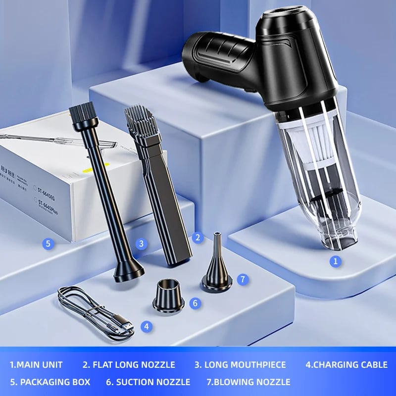 Wireless wet and dry car vacuum cleaner