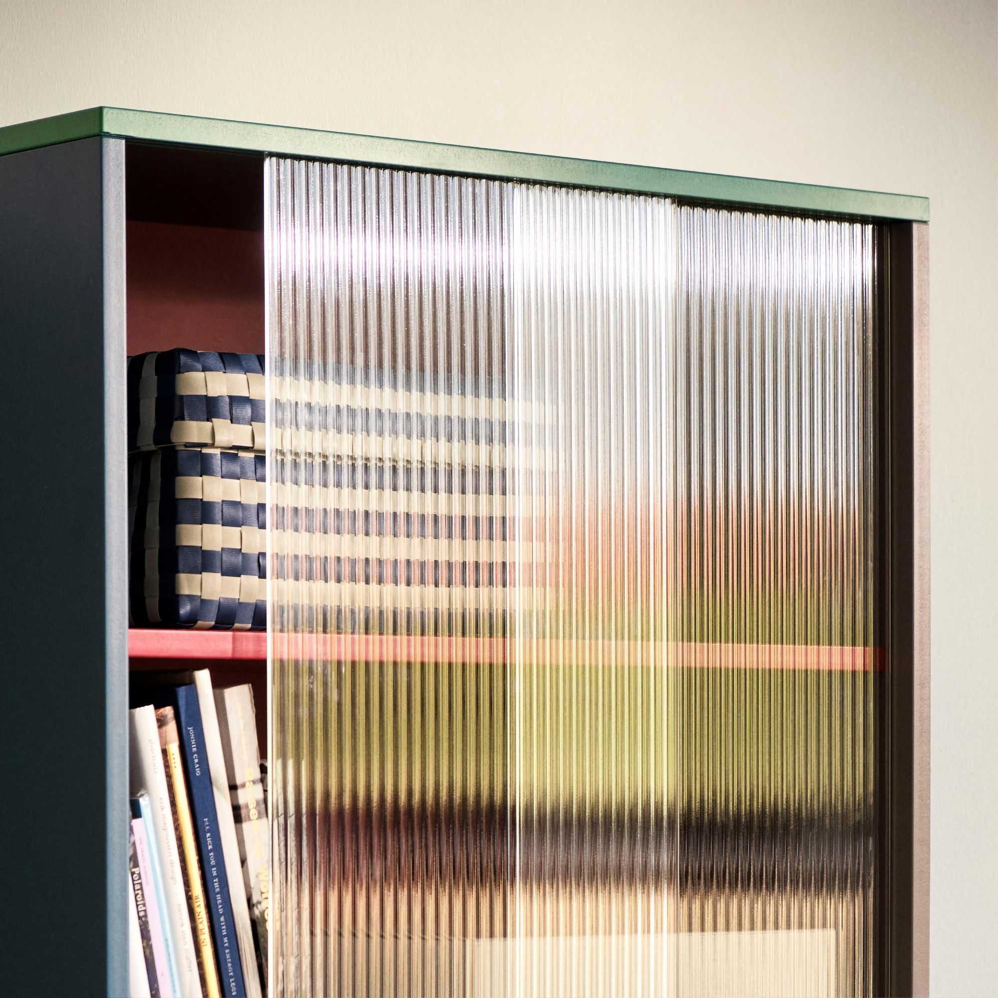 Color Cabinet Tall with Glass Doors. Multi
