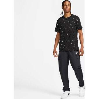 Camiseta Hombre Nike Sportswear Swoosh Allover Print-Negro