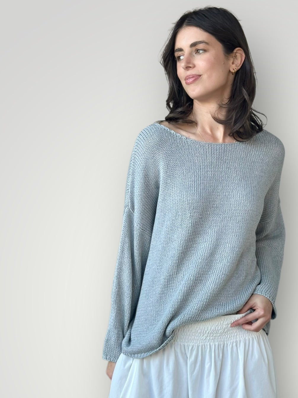 ashton jersey - pebble grey  cotton